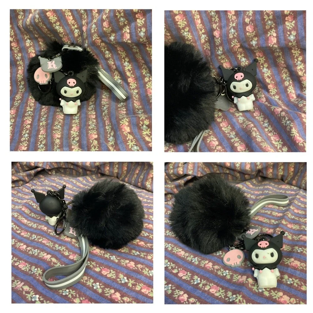 Kuromi Keychain/Bag Charm w/Wrist Strap • NIP